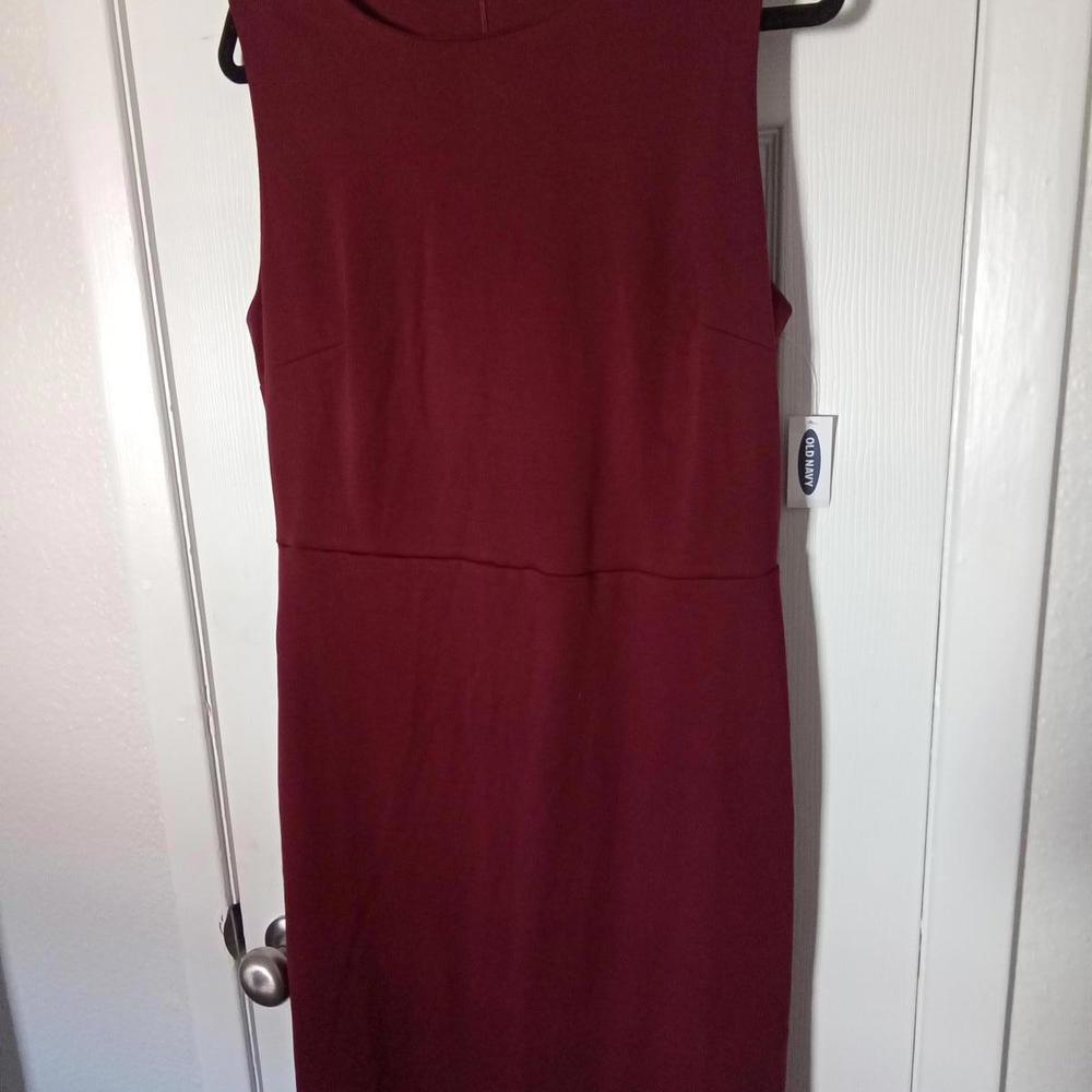 Old navy burgundy sleeveless dress Large NWT